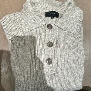 Vince men’s cotton knit long sleeve sweater